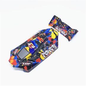Kingval Replacement RC Car shell Cover RC Preck Parts متوافقة مع Wltoys 124007 RC CAR