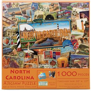 SUNSOUT INC - North Carolina - 1000 pc Jigsaw Puzzle by Artist: Kate Ward Thacker - Finished Size 20" x 27" - MPN# 70049