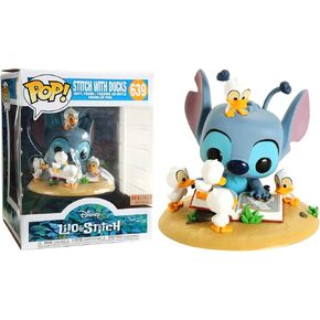 فونكو بوب! ديزني: Lilo & Stitch - Stitch with Ducks Deluxe #636 الحصري المغطى مع حامية مجانية لـ PET.