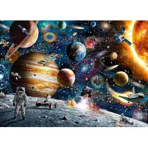 Ravensburger الفضاء الخارجي 60 قطعة الألغاز بانوراما للأطفال | تصميم قطعة فريدة | مواد جودة مميزة | لعبة تعليمية وممتعة | FSC معتمد