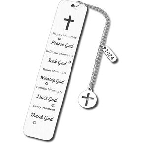 Fist Communion Gifts for Boys, Christian Bookmark, Easter Basket Stuffers for Teens, Confirmation Gifts for Teen Girls, Baptism Gifts for Women Men, Bible Lovers Gifts, Religious Easter Gifts for Kids