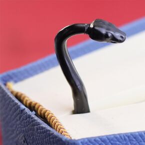 Snake Bookmark, Medium Alloy Matte Black Bookmark