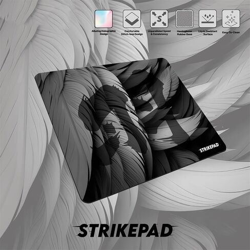 Gaming Mousepad and Desk Mat, Waterproof Speed Mouse Pad, Transformation Pattern, Non-Stitched Edges, Large Mouse Mat for Gaming and Office, FANTECH STRIKEPAD MST491, Black 19.3" x 16.6" in Saudi Arabia