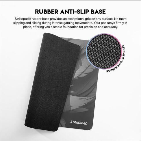 Gaming Mousepad and Desk Mat, Waterproof Speed Mouse Pad, Transformation Pattern, Non-Stitched Edges, Large Mouse Mat for Gaming and Office, FANTECH STRIKEPAD MST491, Black 19.3" x 16.6" in Saudi Arabia
