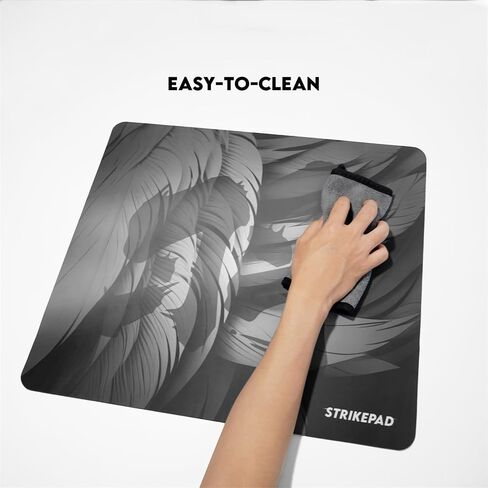 Gaming Mousepad and Desk Mat, Waterproof Speed Mouse Pad, Transformation Pattern, Non-Stitched Edges, Large Mouse Mat for Gaming and Office, FANTECH STRIKEPAD MST491, Black 19.3" x 16.6" in Saudi Arabia