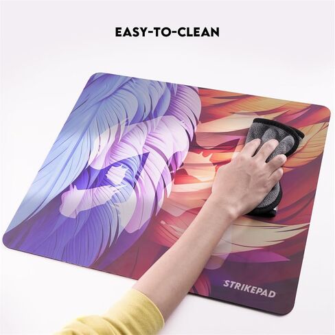 Gaming Mousepad and Desk Mat, Waterproof Speed Mouse Pad, Transformation Pattern, Non-Stitched Edges, Large Mouse Mat for Gaming and Office, FANTECH STRIKEPAD MST491, Black 19.3" x 16.6" in Saudi Arabia