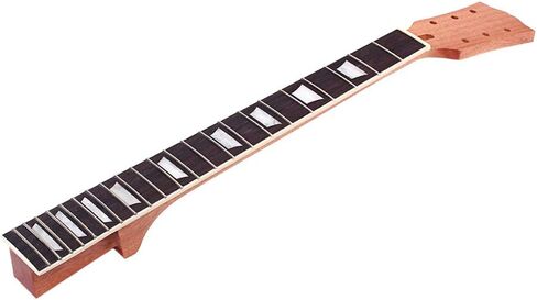 مجموعة استبدال رقبة الجيتار Ogdni 22Frets 24.75 بوصة من خشب الماهوجني وخشب الورد (النمط القياسي) (لوحة الفريتس من خشب الورد) in Saudi Arabia