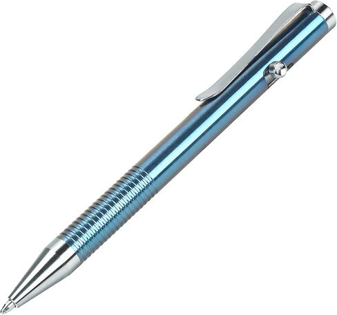 SMOOTHERPRO Titanium Bolt Action Pen Compatible with Parker Refill Durable Stainless Steel Pen Clip for EDC Pocket Business Collection Sandblasting Gray(Ti951) in Kuwait