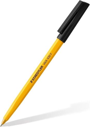 STAEDTLER Fine 0.3mm 430 Stick Ballpoint Pens Writing Pen Smooth - Black and Blue Ink (6) in Saudi Arabia