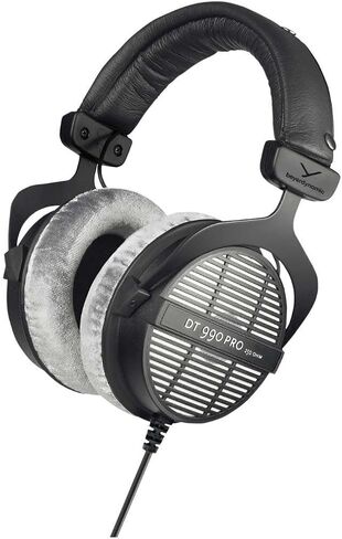 beyerdynamic DT 990 PRO Over-Ear Studio Monitor Headphones - Open-Back Stereo Construction, Wired (80 Ohm, Black (Limited Edition)) (Renewed) in Saudi Arabia