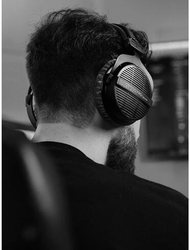 beyerdynamic DT 990 PRO Over-Ear Studio Monitor Headphones - Open-Back Stereo Construction, Wired (80 Ohm, Black (Limited Edition)) (Renewed) in Saudi Arabia