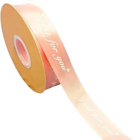 Just for You Ribbon Satin Ribbon Wedding Christmas Valentin's Day Gift Box DIY Craft Decor Ribbon (Mixed Colors-1, 1''x10Yards) in Saudi Arabia