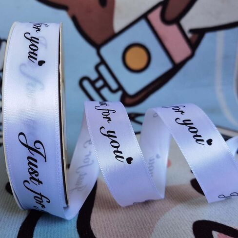 Just for You Ribbon Satin Ribbon Wedding Christmas Valentin's Day Gift Box DIY Craft Decor Ribbon (Mixed Colors-1, 1''x10Yards) in Saudi Arabia