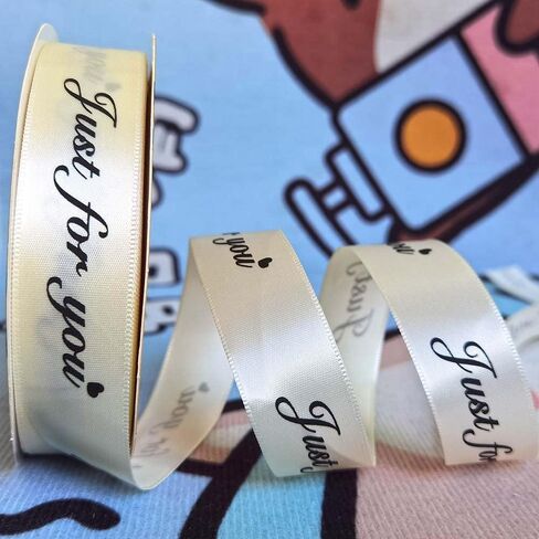 Just for You Ribbon Satin Ribbon Wedding Christmas Valentin's Day Gift Box DIY Craft Decor Ribbon (Mixed Colors-1, 1''x10Yards) in Saudi Arabia