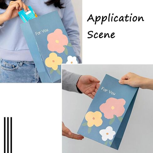 Craftdady 24pcs Rectangle Paper Gift Bags Fruit Polka Dot Pattern Shopping Bags Party Favor Present Wrapping Bags for DIY Birthday Wedding Celebrations Decorations in Saudi Arabia
