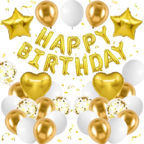 Navy Blue and Black Birthday Decorations for Men,Blue Black White Balloons Happy Birthdays Balloon Banner Silver Confetti Balloons for Men Boy Girls Women Adults Birthday Party Decorations in Saudi Arabia