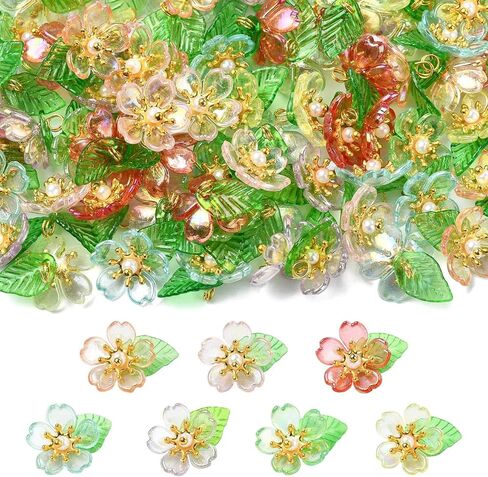 صناعة المجوهرات متنوعة أكريليك زهرة ملاك النبات سحر خرافية ل DIY قلادة سوار القرط الإمدادات الحرفة in Kuwait