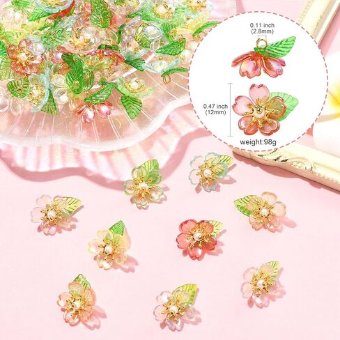 صناعة المجوهرات متنوعة أكريليك زهرة ملاك النبات سحر خرافية ل DIY قلادة سوار القرط الإمدادات الحرفة in Kuwait