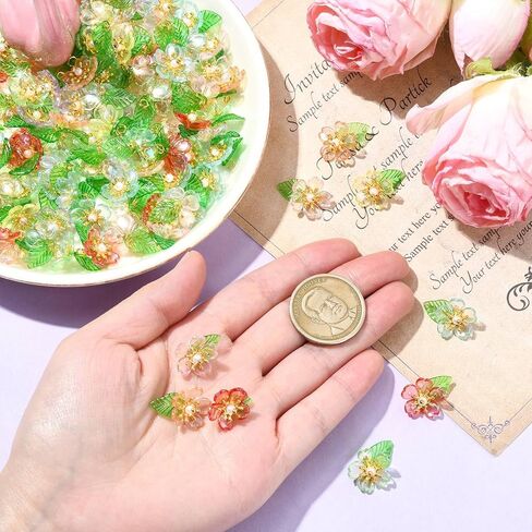 صناعة المجوهرات متنوعة أكريليك زهرة ملاك النبات سحر خرافية ل DIY قلادة سوار القرط الإمدادات الحرفة in Kuwait