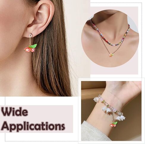 صناعة المجوهرات متنوعة أكريليك زهرة ملاك النبات سحر خرافية ل DIY قلادة سوار القرط الإمدادات الحرفة in Kuwait