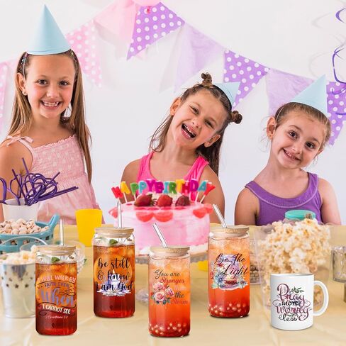 UV DTF Cup Wrap - 20 ورقة من الكتاب المقدس آية UV DTF CUP لفات ل 16 أوقية الإيمان الملهم GOD UVDTF CUP CUP in Kuwait