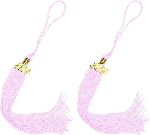 2Pcs Graduation Tassels with 2025 Gold Charm for 2025 Graduation Ceremonies Accessories (Gold) in Kuwait