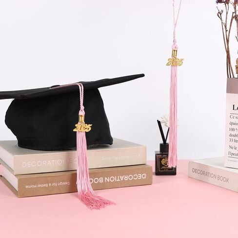 2Pcs Graduation Tassels with 2025 Gold Charm for 2025 Graduation Ceremonies Accessories (Gold) in Kuwait
