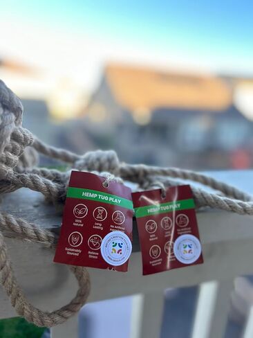 Eco-Friendly Hemp Pull Rope Toy for Dogs (Small) in Saudi Arabia