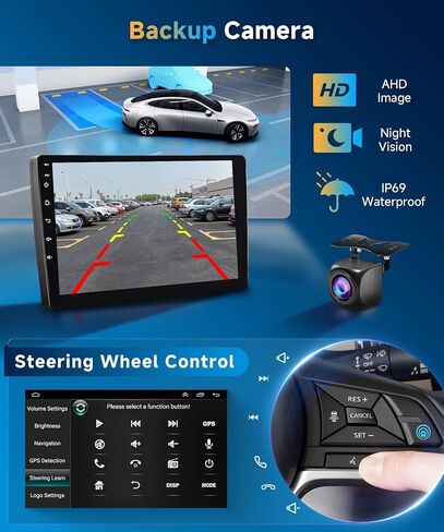 8Core 4+64G ستيريو سيارة لهوندا أوديسي 2005-2010 Carplay Android Auto، 10 بوصة 1280 * 720P IPS شاشة تعمل باللمس، Android13/GPS/WiFi/32EQ DSP/59UI/Bluetooth5.0/SWC/كاميرا احتياطية وميكروفون in Kuwait