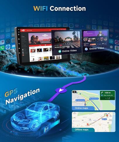 8Core 4+64G ستيريو سيارة لهوندا أوديسي 2005-2010 Carplay Android Auto، 10 بوصة 1280 * 720P IPS شاشة تعمل باللمس، Android13/GPS/WiFi/32EQ DSP/59UI/Bluetooth5.0/SWC/كاميرا احتياطية وميكروفون in Kuwait