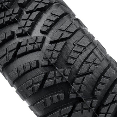 4PCS 1.3" Beadlock Wheel Tires Set Aluminum 1.3inch Beadlock Wheel Hub Wheel Rim ＆ 70mm/2.76inch Rubber Crawler Tires for 1/18 1/24 RC Crawler Car SCX24 TRX4M Upgrade Parts (Black) in Saudi Arabia