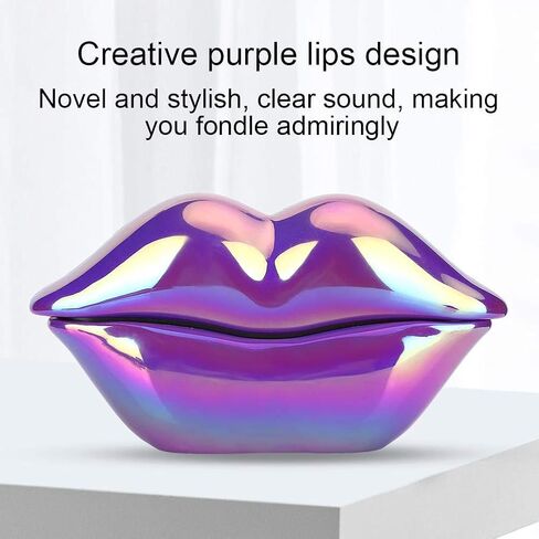 wx-3016 Creative Lip Telephone,Unique Vintage Decoration Wired Landline with Number Storage Function,Flocking Retro Sexy Landline,for Home/Hotel/Office Decor,for Gifts in Saudi Arabia
