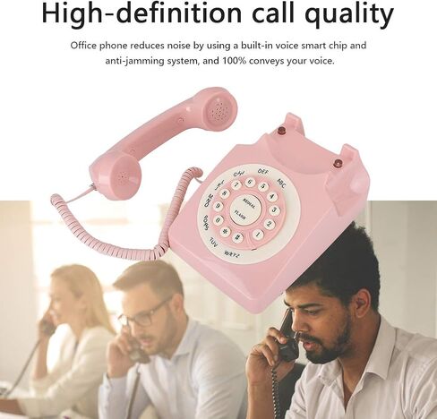 wx-3016 Creative Lip Telephone,Unique Vintage Decoration Wired Landline with Number Storage Function,Flocking Retro Sexy Landline,for Home/Hotel/Office Decor,for Gifts in Kuwait