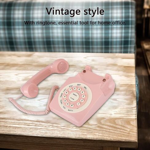 wx-3016 Creative Lip Telephone,Unique Vintage Decoration Wired Landline with Number Storage Function,Flocking Retro Sexy Landline,for Home/Hotel/Office Decor,for Gifts in Kuwait