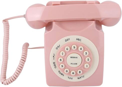 wx-3016 Creative Lip Telephone,Unique Vintage Decoration Wired Landline with Number Storage Function,Flocking Retro Sexy Landline,for Home/Hotel/Office Decor,for Gifts in Kuwait