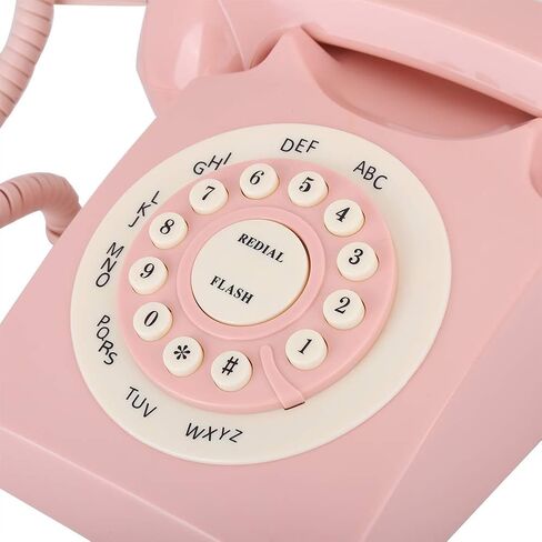 wx-3016 Creative Lip Telephone,Unique Vintage Decoration Wired Landline with Number Storage Function,Flocking Retro Sexy Landline,for Home/Hotel/Office Decor,for Gifts in Kuwait