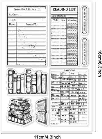 طوابع يوميات من GLOBLELAND إطار شفاف من السيليكون لختم الطقس لصنع البطاقات والديكور وقصاصات القصاصات بنفسك in Kuwait