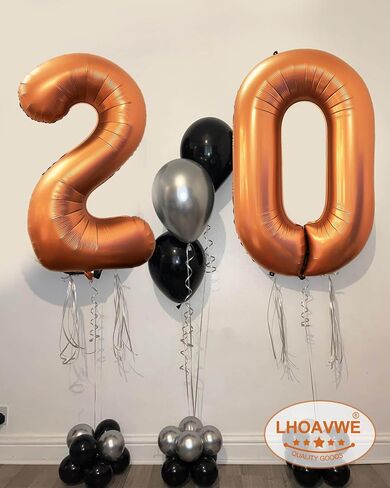 رقم 10 البالونات البرتقالية 40 بوصة هيليوم رقائق عملاقة لعشرة أعياد الميلاد لوازم الذكرى السنوية ديكورات أحداث الذكرى السنوية in Kuwait