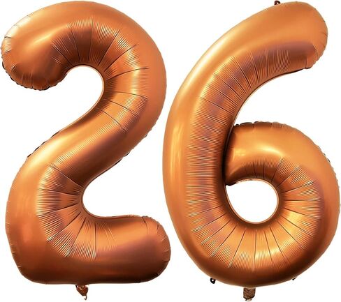 Number 10 Orange Balloons 40 Inch Giant Foil Helium for 10th Birthday Party Supplies Anniversary Events Decorations in Kuwait