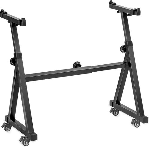 AODSK U-Shaped Design Keyboard Display Stand, Keyboard Stand with Locking Straps, Heavy-Duty Piano Keyboard Stand 88 Key 76 Key 61 Key ,Durable & Sturdy, Easy to Assemble, Sleek Black in Kuwait