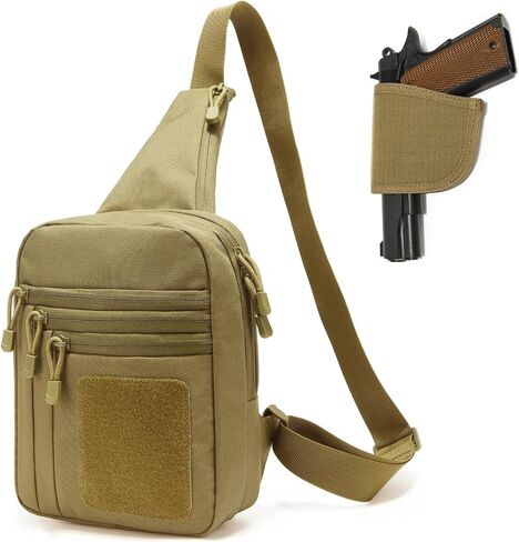 Tactical Sling Bag for Women, Gun Bag with CCW Holster Chest Crossbody Pack Shoulder Bag Concealed Carry of Handgun(Purple Right Hand) in Saudi Arabia