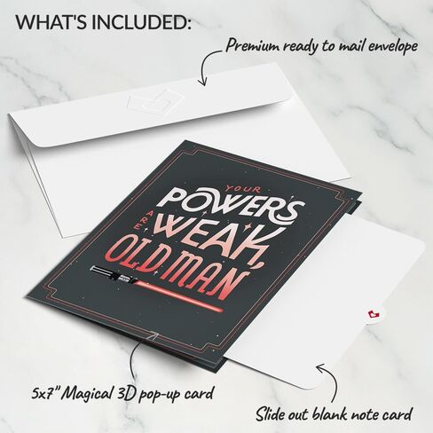 Lovepop Star Wars™ Darth Vader™: Best Dad in the Galaxy Pop Up Card, 5x7-3D Father's Day Greeting Card, Celebration Cards, Pop-Up Birthday Card for Dad, Star Wars Birthday Card in Saudi Arabia