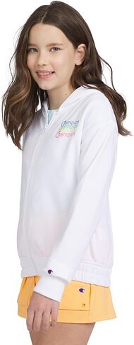 سويت شيرت Champion Kids Clothing للفتيات سويت شيرت بقلنسوة من الصوف التراثي للشباب مع غطاء للرأس (أسود، كبير) in Saudi Arabia