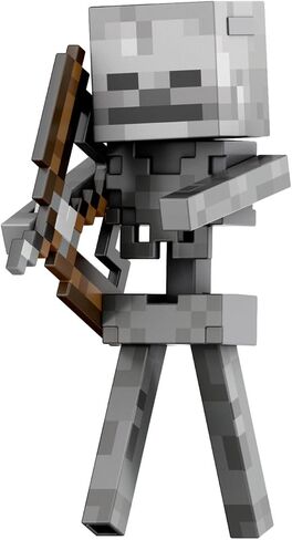 Mattel Minecraft Diamond Level Skeleton Action Figure with 6 Accessories, 5.5-in Collector Scale & Pixelated Design in Saudi Arabia