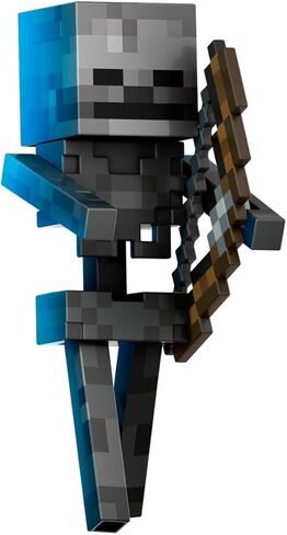Mattel Minecraft Diamond Level Skeleton Action Figure with 6 Accessories, 5.5-in Collector Scale & Pixelated Design in Saudi Arabia
