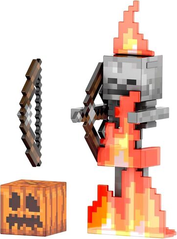 Mattel Minecraft Diamond Level Skeleton Action Figure with 6 Accessories, 5.5-in Collector Scale & Pixelated Design in Saudi Arabia