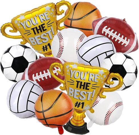 8 PCS Soccer Balloons 22 Inch Soccer Ball Ballonons لزخارف حفلات كرة القدم 4D Soccer Foil Mylar بالون كرة القدم الرياضية in Kuwait
