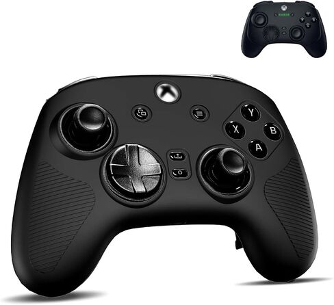 FIOPAZ for Razer Wolverine V3/V3 Pro Silicone Case, Soft Skin for Razer Wolverine Pro V3 Tournament Edition Wireless Cover, Drop, Dust and Scratch Resistant Protector, Black in Kuwait