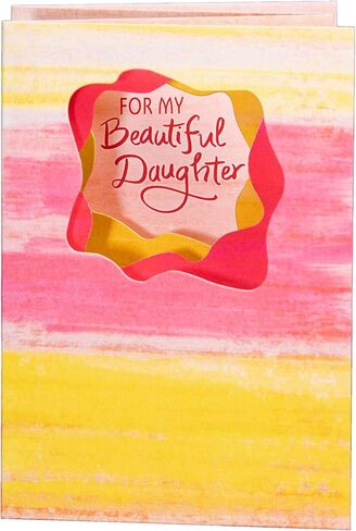 Blue Mountain Arts Daughter Card (To My Daughter… Always Believe In Your Hopes and Dreams) Sweet Birthday, Graduation, or “I Love You" Card From a Mom or Dad, by Ashley Rice, 4.9" x 6.9" in Kuwait