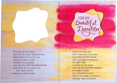 Blue Mountain Arts Daughter Card (To My Daughter… Always Believe In Your Hopes and Dreams) Sweet Birthday, Graduation, or “I Love You" Card From a Mom or Dad, by Ashley Rice, 4.9" x 6.9" in Kuwait